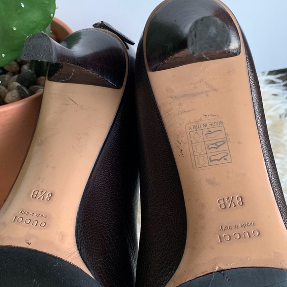 Gucci Brown Leather Slim Heel Ankle boot - Picture 7 of 8